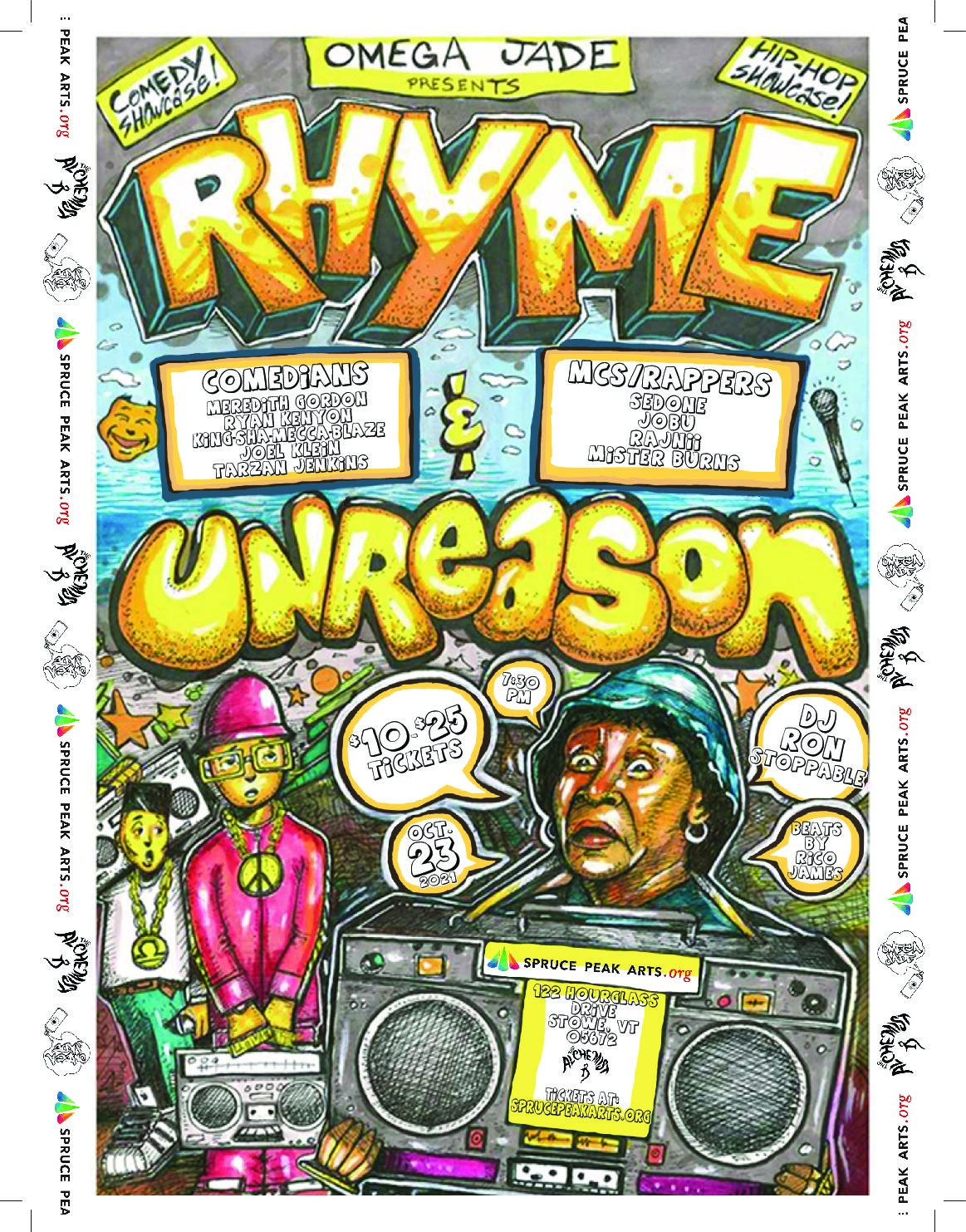 Rhyme & UnReason poster designed by Will Kasso